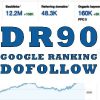 DR90 domain rating dofollow