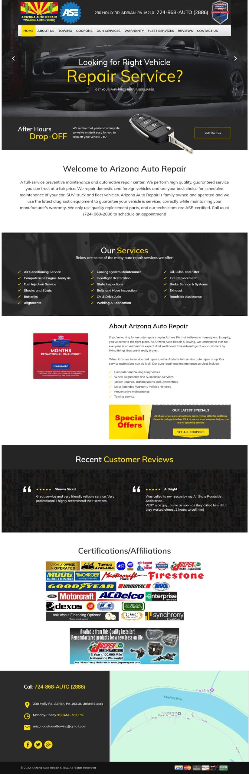 FireShot Capture 057 ARIZONA AUTO REPAIR & TOWING in Adrian, PA – Honesty and Integrity in arizonaautorepairandtowingpa.com