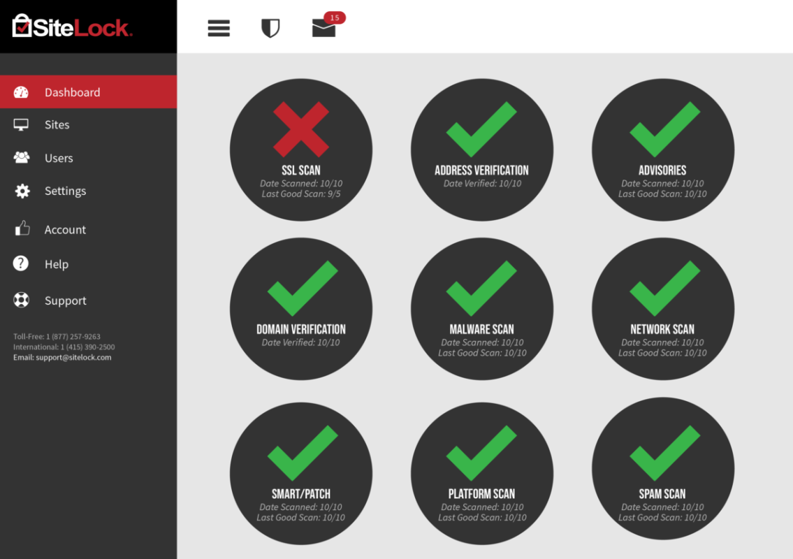 SiteLock screen1